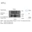 apill Bộ điều khiển năng lượng mặt trời Acouto có màn hình LCD - Bộ điều chỉnh xung đầu ra USB kép cho hệ thống bảng điều khiển 2V/24V R (10A)