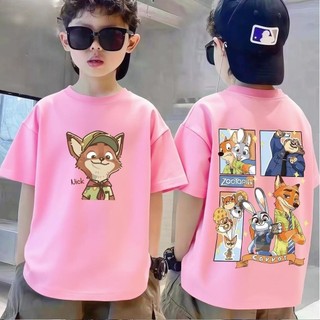 COD✅ (Hồ Chí Minh)Hàn Quốc, quần áo trẻ em, in hình Zootopia, phù hợp cho trẻ trai#153
