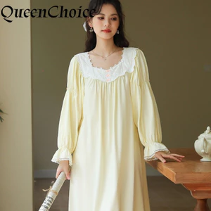 Phụ Nữ Ngọt Ngào Cotton Ren Công Chúa Váy Ngủ Nữ Vintage Váy Ngủ Váy Đồ Ngủ