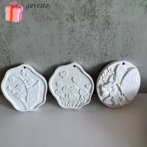 Khuôn Silicon Hoa GAVESTO, Khuôn Nhựa Silicon DIY, Khuôn Gắn Thẻ Hoa / Bướm Thời Trang Nến
