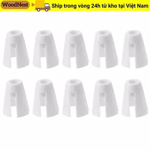 GỖ NHẤT 10 Chiếc Vuốt Cuộn Dây, Ống Chỉ 1.5 * 1.26 Inch Bằng Nhựa, Giá Đỡ Nón Trắng Tiện Lợi Cho Máy May
