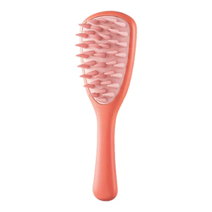 Sản phẩm mới Bàn chải dầu gội lá bạch quả Máy mát xa Silicone Răng thô có tay cầm Lược dầu gội Tay cầm dài Dầu gội Dụng cụ tiện dụng