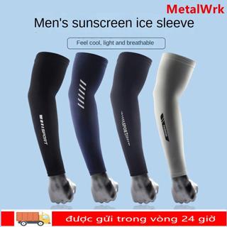 Tay áo băng METALWRK, Tay áo lụa băng lỏng lẻo, Lái xe mùa hè Bảo vệ tia cực tím Găng tay dài thoáng khí dành cho nam giới