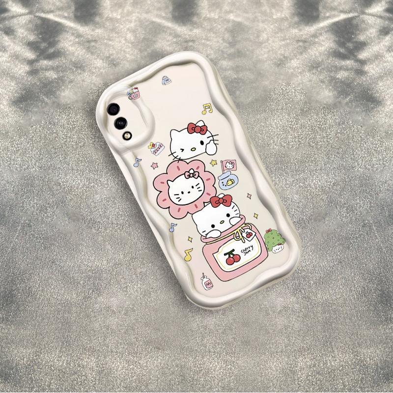 Thích hợp cho điện thoại thông minh Samsung A02 M02 A10 A10S M10 3D TPU mềm Kitty Cat Vỏ điện thoại chống sốc