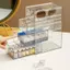 Creative Design Multistorey Drawer Desktop Organizer Desk Storage Box School Office Stationery