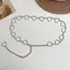 PNPIA- Quần Thắt Lưng 100cm Dây Thắt Lưng Cổ Điển Trái Tim Tình Yêu Rỗng Dây Dành Cho Nữ Phong Cách Hip Hop Thời Trang Thắt Lưng Mịn Hợp Thời Trang