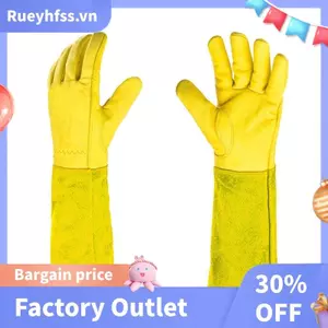 Găng Tay Cắt Tỉa Hoa Hồng Cho Nam Nữ Găng Tay Làm Vườn Dài Chống Gai Da Thoáng Khí Món Quà Sân Vườn Tốt Nhất S
