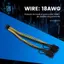 18AWG 8Pin sang Dual 8Pin (6 + 2) Cáp nguồn GPU cho K80 M40 M60 P40 P100, 20CM