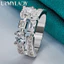 URMYLADY Bạc 925 Vuông / Tròn / Hình Bầu Dục Zircon 7-10 # Nhẫn Nữ Thời Trang Tiệc Cưới Trang Sức Quyến Rũ