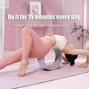 Bánh xe tập Yoga AWNGD, Con lăn tập lưng đa chức năng tập luyện lưng, Công cụ tập Massage cơ bắp Huấn luyện eo Vòng tròn tập thể dục Phòng tập thể dục tại nhà