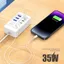 Bộ sạc USB C WANYEDI, Bộ sạc USB đa cổng di động sạc nhanh, Phụ kiện sạc tường US / EU