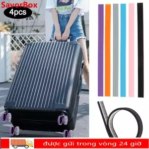 SAVORBOX Hành Lý Du Lịch Bánh Xe, Giảm Tiếng Ồn Tay Xe Bánh Xe Hành Lý Bảo Vệ Vali Bánh Xe Vỏ Bảo Vệ, Phụ Kiện Vali Trục Silicon DIY Im Lặng Bánh Xe