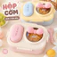 Hộp Đựng Cơm 3 Ngăn HomeMate Kèm Muỗng Nĩa, Hộp Cơm Văn Phòng Nắp Đậy Kín Màu Pastel Dễ Thương