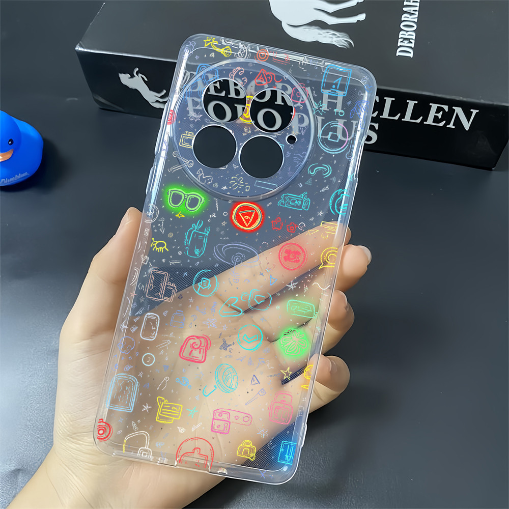 Dành Cho Oneplus Ace 6 6T / 15 13 13R 13T 12 12R 11 Ace 5 Pro Ace 3 3V 2V Nord 5 Graffiti Vỏ Điện Thoại TPU Mềm Trong Suốt / Bảo Vệ Camera Chống Sốc One plus Cover