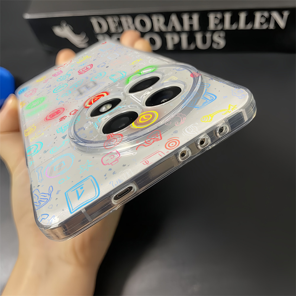Dành Cho Oneplus Ace 6 6T / 15 13 13R 13T 12 12R 11 Ace 5 Pro Ace 3 3V 2V Nord 5 Graffiti Vỏ Điện Thoại TPU Mềm Trong Suốt / Bảo Vệ Camera Chống Sốc One plus Cover