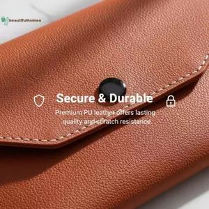 BeautifulHomeA Ví Da PU Đựng Thẻ Thư Mục Unisex Siêu Mỏng Bền Tổ Chức Chống Nước Cho Trường Học Và Văn Phòng VN