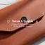 BeautifulHomeA Ví Da PU Đựng Thẻ Thư Mục Unisex Siêu Mỏng Bền Tổ Chức Chống Nước Cho Trường Học Và Văn Phòng VN