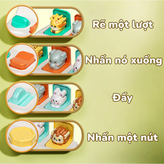 Hộp ú Oà Mở Ra Con Vật Ngộ Nghĩnh, Rèn Tư Duy Logic, Đồ Chơi Montessori 1-3 Tuổi, Quà Tặng Cho Giáo Dục Sớm Của Trẻ Em