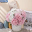 <cosyh>Artificial Peony Bouquet Compact Size Bouquet Easy Placement Mimics Real Flowers