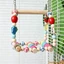 Đồ Chơi Chim Gỗ Chim Perches Vẹt Đứng Leo Xích Đu Đồ Chơi Treo Lồng Phụ Kiện