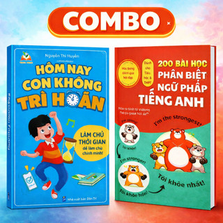 Sách - 200 Bài Học Phân Biệt Ngữ Pháp Tiếng Anh + Hôm Nay Con Không Trì Hoãn ( Có bán lẻ từng cuốn )