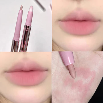Nhỏ Ống Bạc Môi Lót Phác Thảo Môi Hình Tranh Đường Viền Màu Khỏa Thân Son Môi Bút Sản Phẩm Trong Nước Son Màu Đậu Dán Đào Hồng