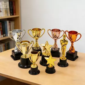 Cúp Mini AWNGD, Cúp Chất Liệu Nhựa Mẫu Cúp Nhựa, Cung Cấp Phần Thưởng Học Tập Đa Phong Cách Kích Thước Nhỏ Pentagram Star Cup Thi Đấu Trường Học