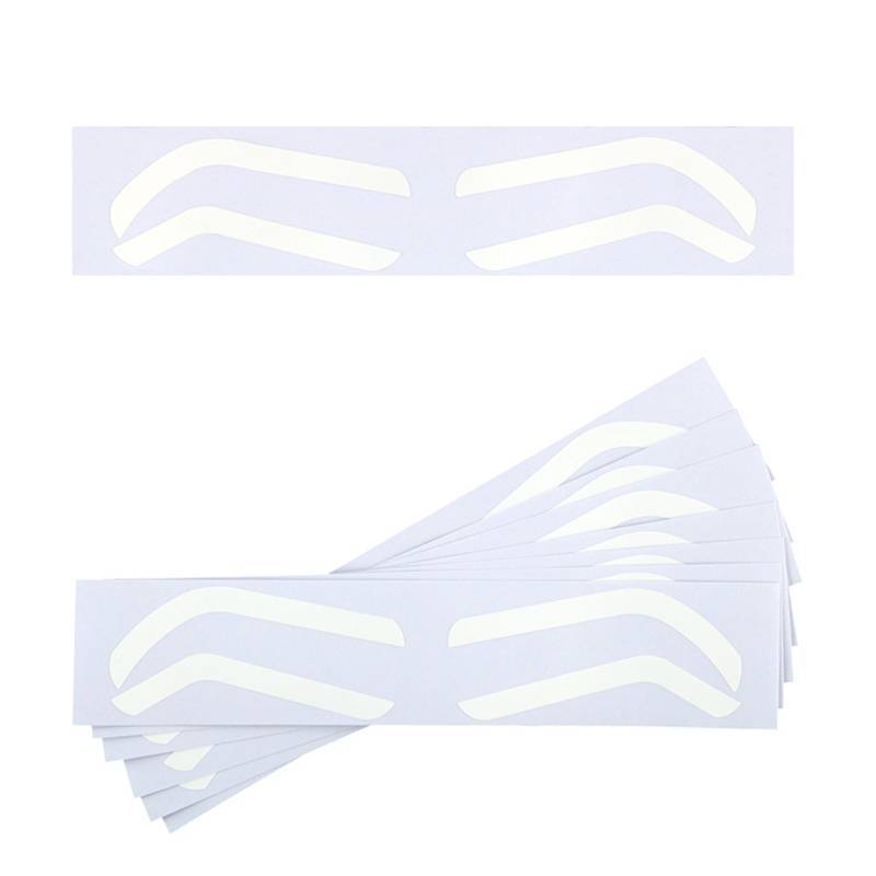 E-WOITD 10 Cặp Thiết Kế Lông Mày Dùng Một Lần Stencil Lông Mày Tint Airbrush Phụ Kiện Stencil Cho Lông Mày Định Hình E-WOITD