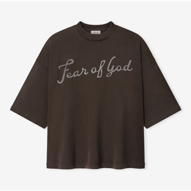 Sản phẩm mới chất lượng cao FEAR OF GOD 26 Sản phẩm mới Cotton nguyên chất No. Áo thun ngắn tay in hình mùa hè 43