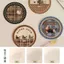 INS Phong Cách Dệt Tay Kết Cấu Hiệu Ứng Ba Chiều Dệt Kết Cấu Cách Nhiệt Coaster Placemat Nồi Thảm Bàn Thảm Chống bỏng