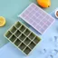 Khay đá silicon 15 ô có nắp – khuôn làm đá viên mềm dẻo dễ lấy đá