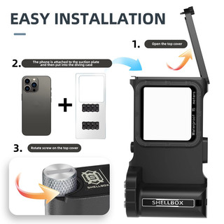 2026 Mới Nâng Cấp Điều Khiển Bluetooth IP68 15M / 50ft Lặn / Bơi Chụp Ảnh Chuyên Nghiệp Lặn Chống Thấm Nước Vỏ Điện Thoại