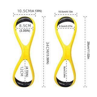 Huấn luyện viên bơi lội NICOROO, Mái chèo huấn luyện bơi chuyên nghiệp 8 hình dạng, Nẹp tai trước mặt chống mài mòn Công thái học Bơi lội Fulcrum