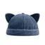 VVDZA Tai Mèo Chủ Nhà Mũ, Mũ Không Vành Cũ Rửa Có Thể Điều Chỉnh, Mũ beanie Thoáng Khí Unisex Màu Trơn Thời Trang Nam