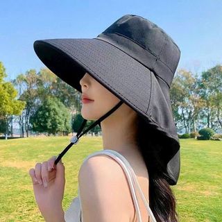 Mũ mùa hè nữ Trùm Đầu Toàn Diện  - Mũ Nón Ngư Dân Chống Nắng Chống Tia UV, Mũ Vành Lớn có thể gập gọn