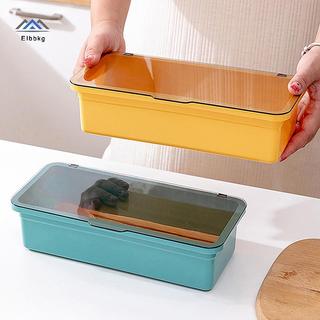 ELBBKG Dao Kéo Khay Bảo Quản Bộ Đồ Ăn Tổ Chức Thìa Nĩa Hộp Bảo Quản Nhựa Hộp Đựng Dao Kéo Ra Có Nắp Và Drainer Mới