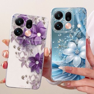 Dành Cho OPPO Find X9s Pro 5G Ốp Lưng Hoa Bướm Mềm Mại Trong Suốt Silicon TPU Bảo Vệ Cho OPPO Find X9s CPH2873 FindX9s Vỏ