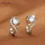 Bông tai giảm cân AqToCna Bông tai Cubic Zirconia Kích thích huyệt Đốt cháy mỡ AqToCna