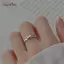 AqToCna Mới Ngọt Nơ Chỉ Số Ngón Tay Nhẫn Nữ Mini Nơ Thiết Kế Đơn Giản Trơn Mở Nhẫn Quà Tặng Cho Bé Gái Trang Sức Phụ Kiện AqToCna