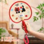 Hoạt Hình Quạt Truyền Nhiệt Mùa Hè Pu Quạt Handmade Cũ Tay Quay Mát Plantain Phong Cách Trung Hoa Cho Bé Trẻ Em Quạt