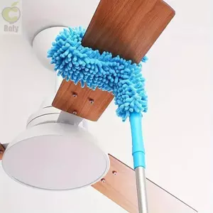 Máy lau bụi quạt trần ROLY, Bàn chải loại bỏ bụi sợi nhỏ có thể tái sử dụng, Hộ gia đình có cực mở rộng Quạt trần Dụng cụ làm sạch bụi