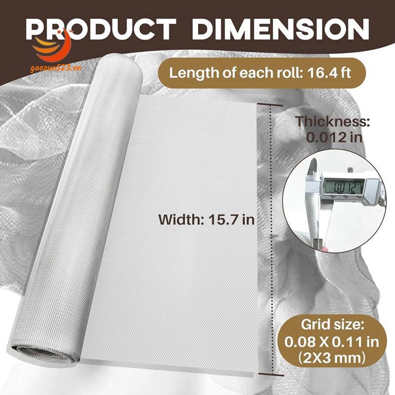 [gaozuo523.vn] Lưới dây nhôm dành cho nghệ thuật và thủ công - Cuộn lưới điêu khắc 15,7 Inch đến 16,4 feet - Lý tưởng cho các dự án điêu khắc