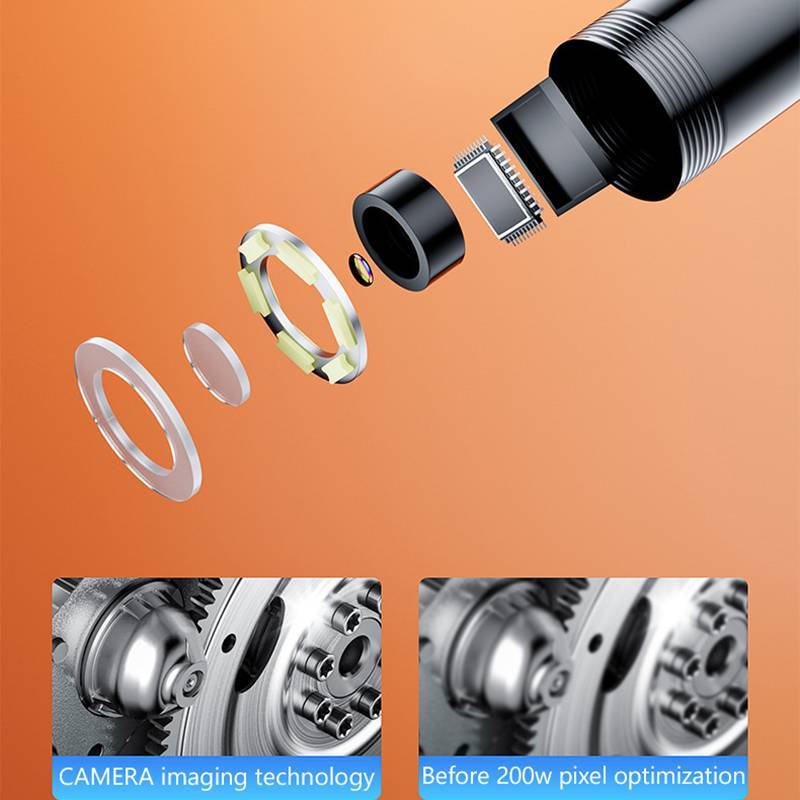 NS Mini Camera 7mm 2M Dây Cứng Android Type-C USB Phát Hiện Xe Ô Tô Camera Phát Hiện Đường Ống Nội soi Chống Nước Cáp Có Thể Điều Chỉnh NS