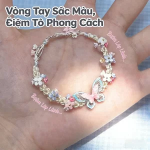 Hàn Quốc vòng tay handmade bướm hoa tinh tế,không gây ngứa，chịu nước tốt，Vòng tay nhẹ nhàng