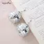 AqToCna 1 Đôi 70 Màu Bạc Sáng Bóng Disco Bóng Tòn Ten Bông Tai Nữ Thoáng Mát Thời Trang Trang Trang Sức Retro Tròn Thả Bông Tai AqToCna