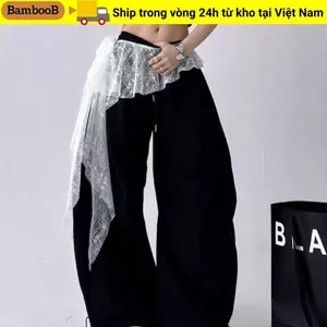 Váy Mini ren BAMBOOB, Váy xù thêu hoa không đều, Rèm mông lưng cao Harajuku Y2K
