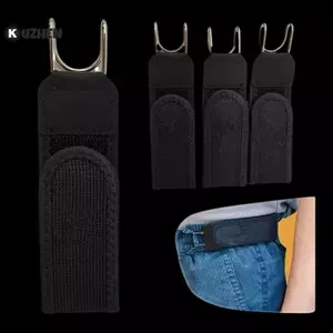 KUZHEN Buleless Thắt Lưng Móc Kim Loại Có Thể Điều Chỉnh Thắt Lưng Co Giãn Unisex Bule-Free Vô Hình Thắt Lưng Đóng Cửa Cho Công Việc Ngoài Trời HOT