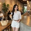 Áo sơ mi Thêu ngựa chất thô mềm 2026, Áo sơ mi nữ dài tay cổ đức thêu ngựa 103 2026
