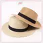 JRP Mũ Rơm Mùa Hè Nam Nữ Vành Rộng Bãi Biển Chống Tia UV Fedora Mũ Chống Nắng JRP
