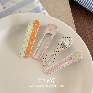 Yoing / Phong Cách Mới Dễ Thương Chấm Bi Nơ Tóc Nữ Gãy Tóc Mỏ Vịt Kẹp Phụ Kiện Tóc